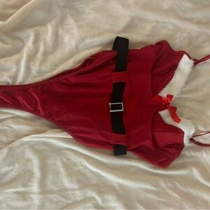 Red Santa bodysuit